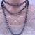 occidental style fashion beads chain mixed color glass imitate Pearl long necklace long multilayer sweater c