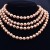 occidental style fashion beads chain mixed color glass imitate Pearl long necklace long multilayer sweater c