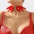 occidental style wind chain Collar  Street Snap trend punk windPU Peach heart necklace