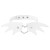 occidental style wind chain Collar  Street Snap trend punk windPU Peach heart necklace