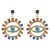 E occidental style wind exaggerating eyes Alloy earrings   fully-jewelled personality trend Street Snap c