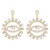 E occidental style wind exaggerating eyes Alloy earrings   fully-jewelled personality trend Street Snap c