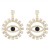 E occidental style wind exaggerating eyes Alloy earrings   fully-jewelled personality trend Street Snap c
