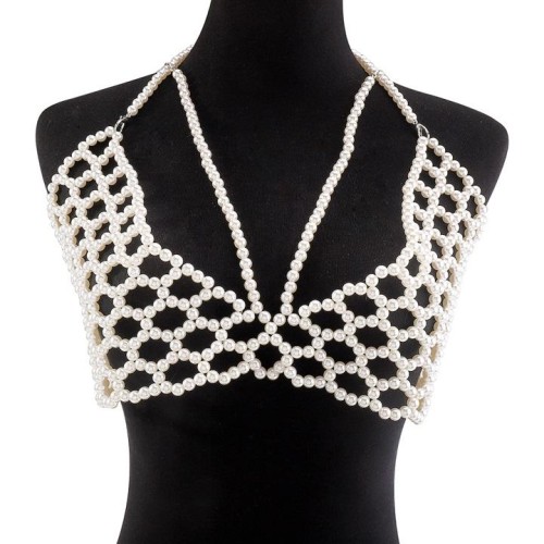 occidental style fashion Pearl trend handmade weave chain  hollow wind