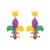 occidental style earrings personality exaggerating three color handmade beads samll Earring