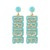  occidental style Alloy diamond earrings WordRIDE bride wedding Earring woman