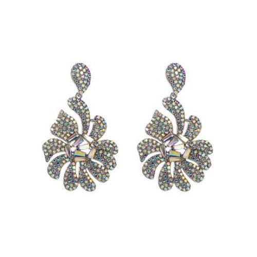 occidental style fashion exaggerating earrings Alloy luxurious temperament embed Rhinestone fully-jewelled 