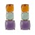 earrings exaggerating occidental style earrings geometry earring woman multilayer square resin Earring