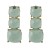 earrings exaggerating occidental style earrings geometry earring woman multilayer square resin Earring