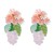 spring occidental style earrings flowers Earring woman resin flowers leaves elegant temperament ear stud