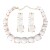occidental style earrings necklace set woman square Alloy resin Bohemia ethnic style