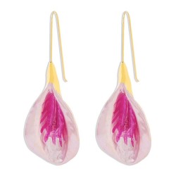  personality fashion color flowers long style earrings  occidental style wind ..