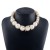occidental style temperament claw diamond twining Pearl chain  retro personality short style necklace woman