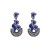 occidental style zircon personality temperament hollow watch-face geometry leaves woman earring