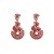occidental style zircon personality temperament hollow watch-face geometry leaves woman earring