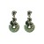 occidental style zircon personality temperament hollow watch-face geometry leaves woman earring