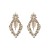 occidental style fully-jewelled earrings woman Alloy diamond Earring rhombus geometry exaggerating earrings