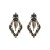 occidental style fully-jewelled earrings woman Alloy diamond Earring rhombus geometry exaggerating earrings