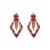 occidental style fully-jewelled earrings woman Alloy diamond Earring rhombus geometry exaggerating earrings