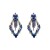 occidental style fully-jewelled earrings woman Alloy diamond Earring rhombus geometry exaggerating earrings