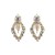 occidental style fully-jewelled earrings woman Alloy diamond Earring rhombus geometry exaggerating earrings