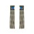 occidental style fashion earrings wind super colorful diamond long style claw chain Rhinestone high woman tassel