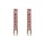 occidental style exaggerating Alloy diamond tassel geometry woman fashion personality ear stud woman earrings E