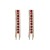 occidental style exaggerating Alloy diamond tassel geometry woman fashion personality ear stud woman earrings E
