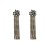 occidental style fashion personality temperament long style Alloy claw chain tassel earrings exaggerating geome