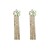 occidental style fashion personality temperament long style Alloy claw chain tassel earrings exaggerating geome