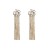 occidental style fashion personality temperament long style Alloy claw chain tassel earrings exaggerating geome