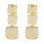 exaggerating occidental style earrings geometry earring woman multilayer square Alloy resin