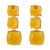 exaggerating occidental style earrings geometry earring woman multilayer square Alloy resin