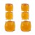 exaggerating occidental style earrings geometry earring woman multilayer square Alloy resin