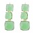 exaggerating occidental style earrings geometry earring woman multilayer square Alloy resin