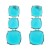 exaggerating occidental style earrings geometry earring woman multilayer square Alloy resin