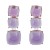 exaggerating occidental style earrings geometry earring woman multilayer square Alloy resin