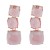 exaggerating occidental style earrings geometry earring woman multilayer square Alloy resin