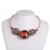 occidental style wind medium handmade necklace clavicle chain aluminum glass resin chain