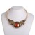 occidental style wind medium handmade necklace clavicle chain aluminum glass resin chain