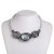 occidental style wind medium handmade necklace clavicle chain aluminum glass resin chain