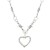 occidental style love necklaceins punk trend black man woman lovers heart-shaped pendant