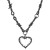 occidental style love necklaceins punk trend black man woman lovers heart-shaped pendant