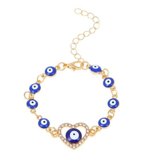 occidental style fashion eyes  Turkey eyes hollow diamond love enamel eyes bracelet