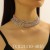 occidental style exaggerating claw chain series Rhinestone multilayer necklace woman fashion trend person