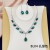  occidental style bride necklace set high-end all-Purpose crystal color clavicle chain earrings two