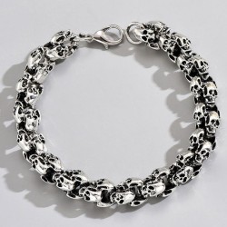 fashion retro concise skull temperament man bracelet
