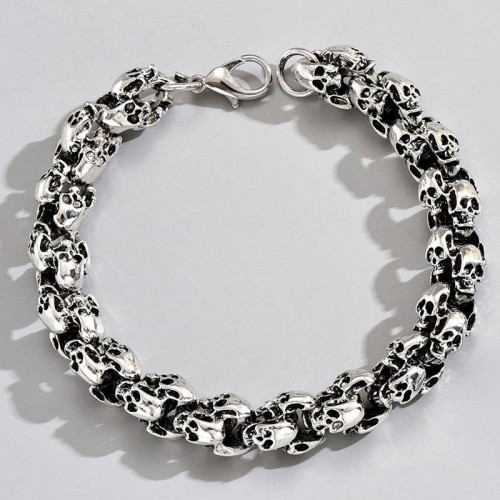 fashion retro concise skull temperament man bracelet