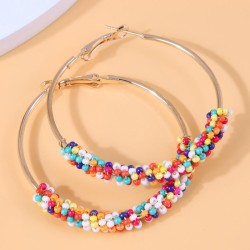 fashion concise beads establishment temperament woman buckle circle