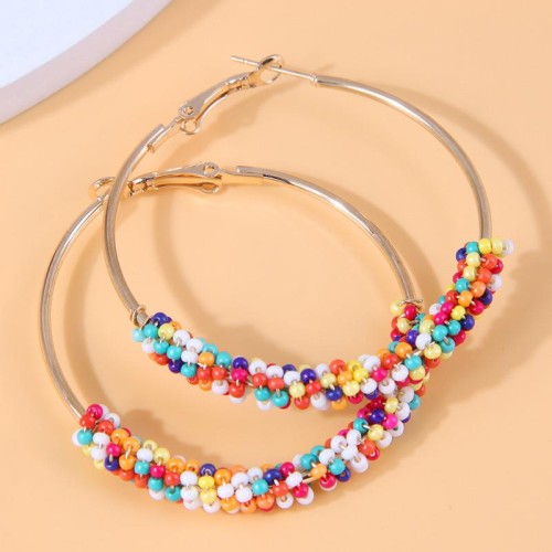 fashion concise beads establishment temperament woman buckle circle